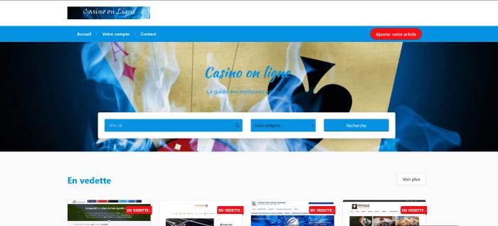 Le guide des Casinos on ligne