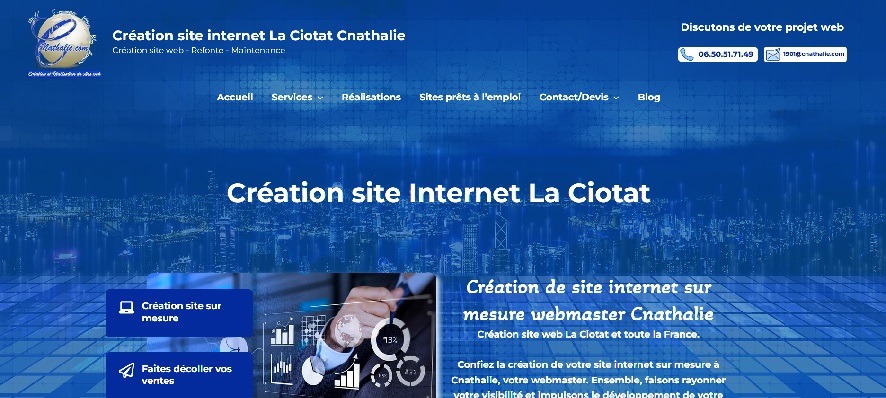 Création site internet La Ciotat Cnathalie